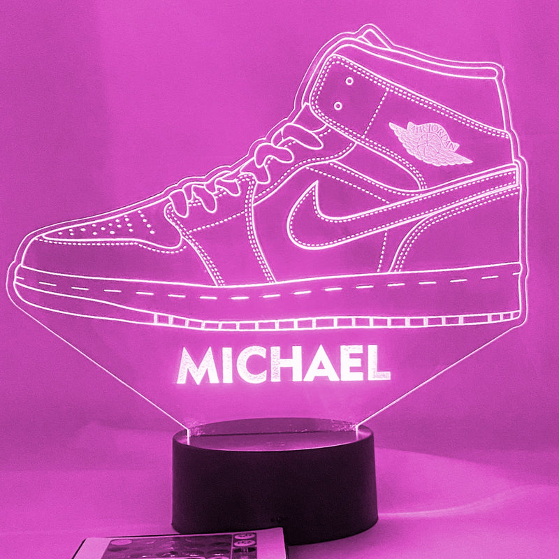 Jordan Sneaker Personalized Night Light w/ Remote