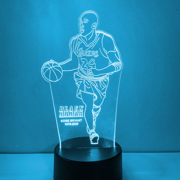 Artistic Kobe Bryant / Black Mamba 16 Color Night Light w/ Remote –  decoralightsstore