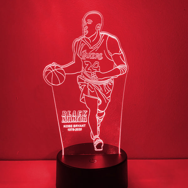 Artistic Kobe Bryant / Black Mamba 16 Color Night Light w/ Remote –  decoralightsstore