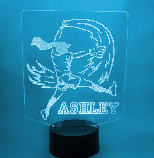 Softball Personalized 16 Color Night Light w/ Remote