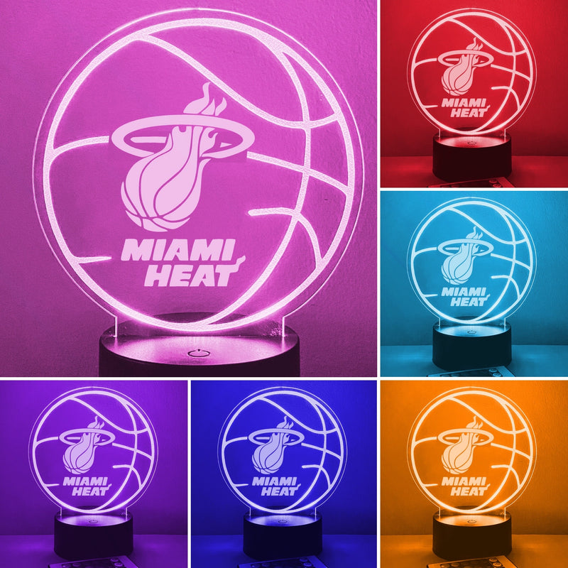 Pro Basketball Personalized Ball 16 Color Night Light w/ Remote