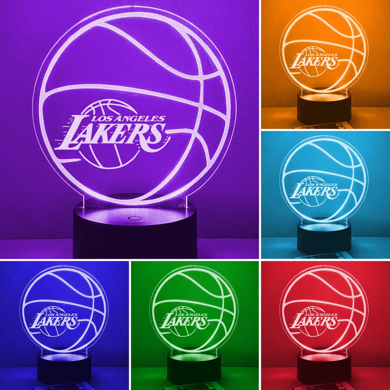 Pro Basketball Personalized Ball 16 Color Night Light w/ Remote