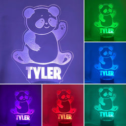 Teddy Bear Personalized 16 Color Night Light w/ Remote