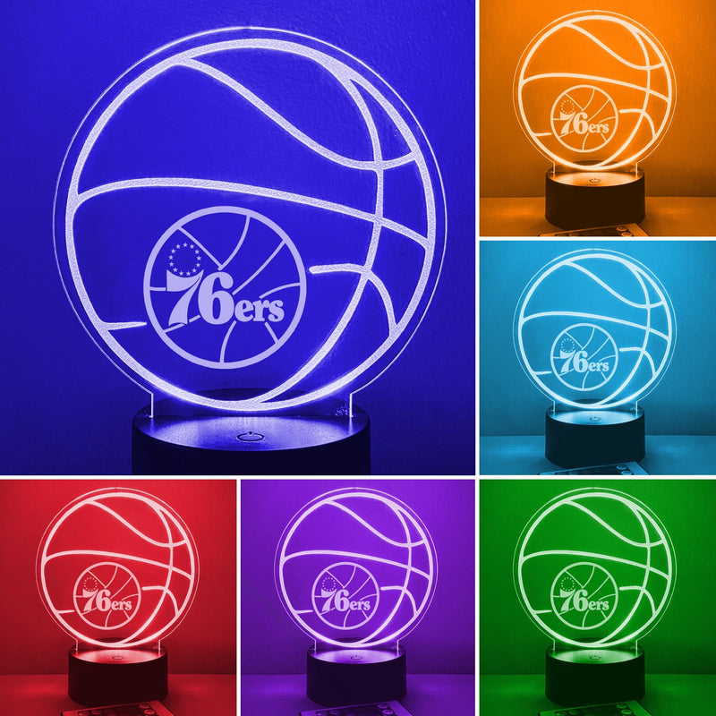 Pro Basketball 16 Color Night Light w/ Remote