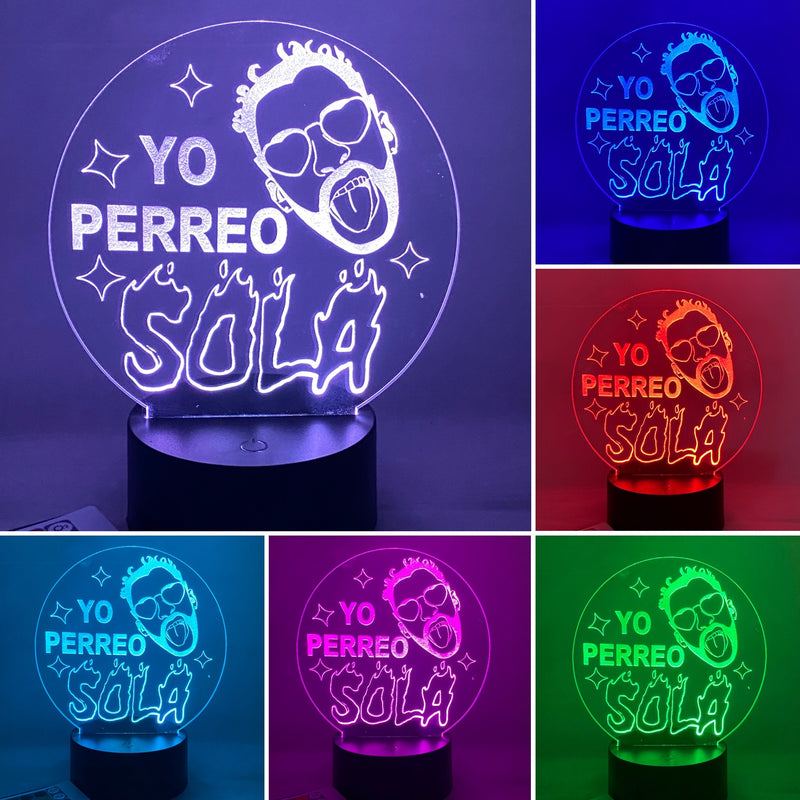 Yo Perreo Sola 16 Color Night Light w/ Remote