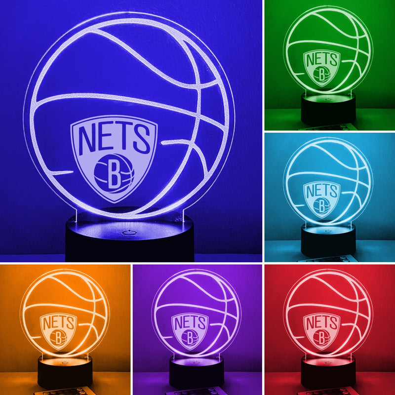 Pro Basketball Personalized Ball 16 Color Night Light w/ Remote