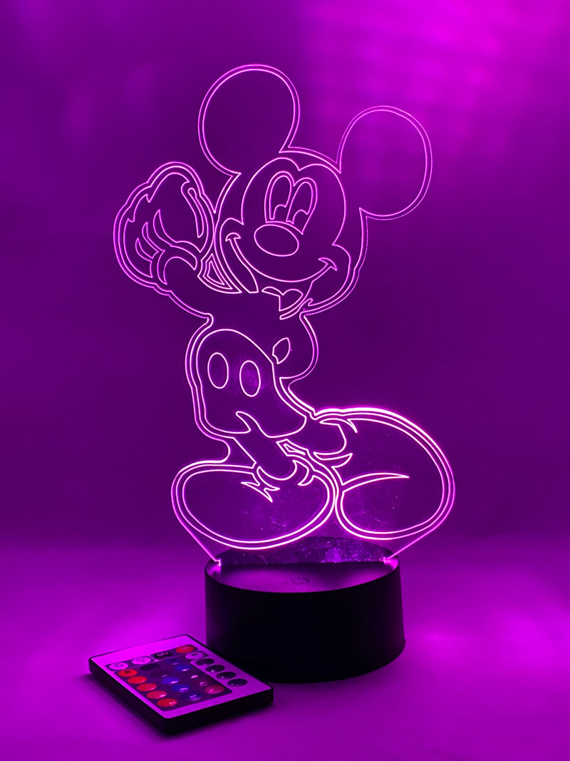 Mickey Mouse 16 Color Night Light w/ Remote