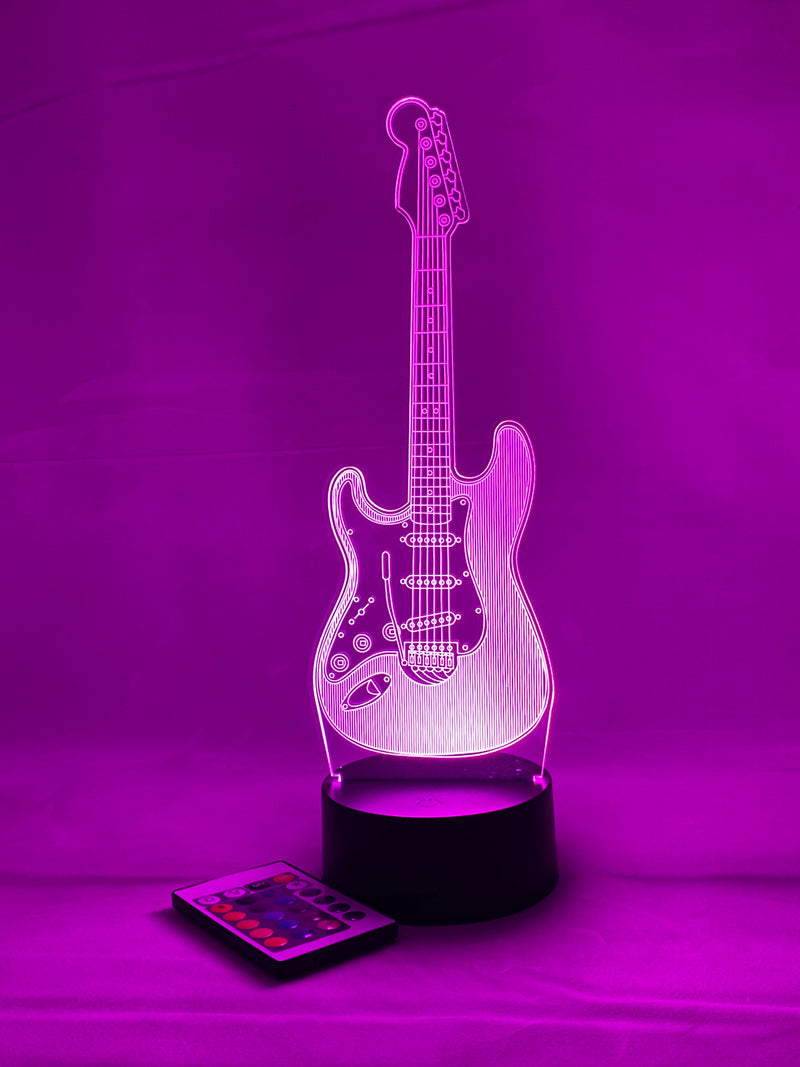 Electric Guitar 16 Color Night Light w/ Remote