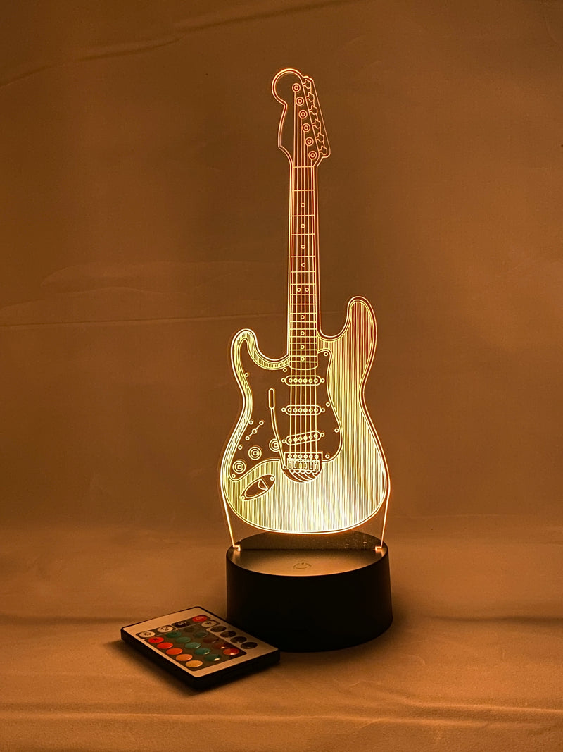 Electric Guitar 16 Color Night Light w/ Remote