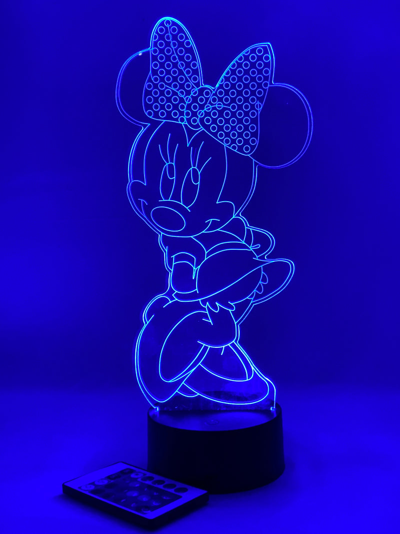 Minnie Mouse 16 Color Night Light w/ Remote