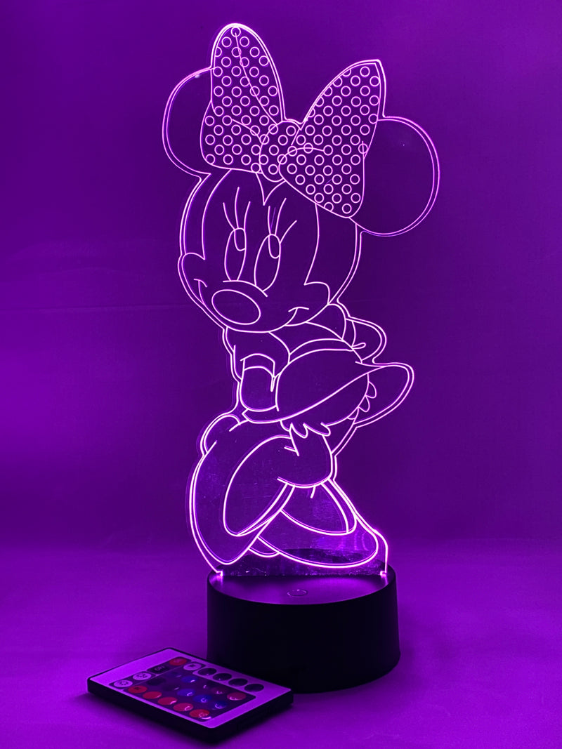 Minnie Mouse 16 Color Night Light w/ Remote