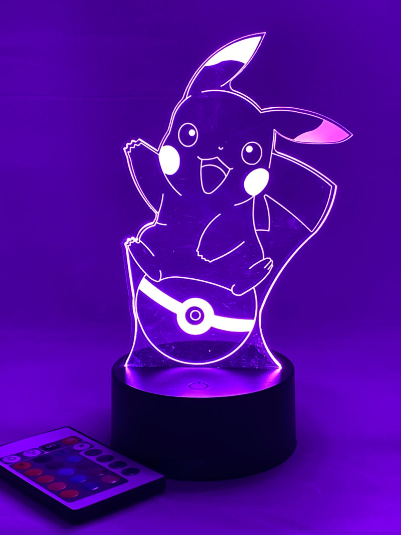 Pokemon Pikachu 16 Color Night Light w/ Remote