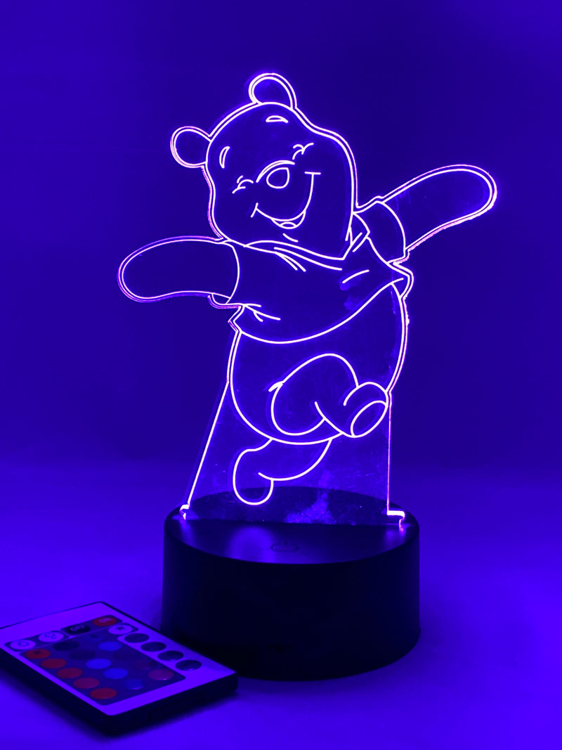 Winnie The Pooh 16 Color Night Light w/ Remote