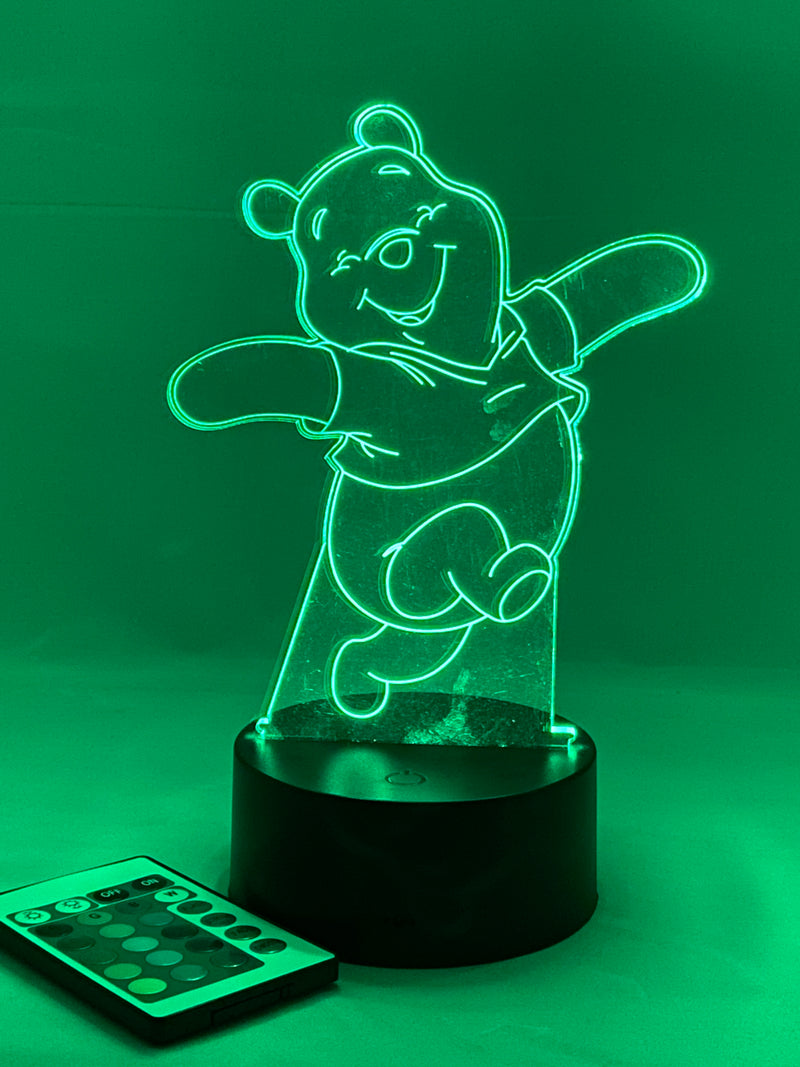 Winnie The Pooh 16 Color Night Light w/ Remote