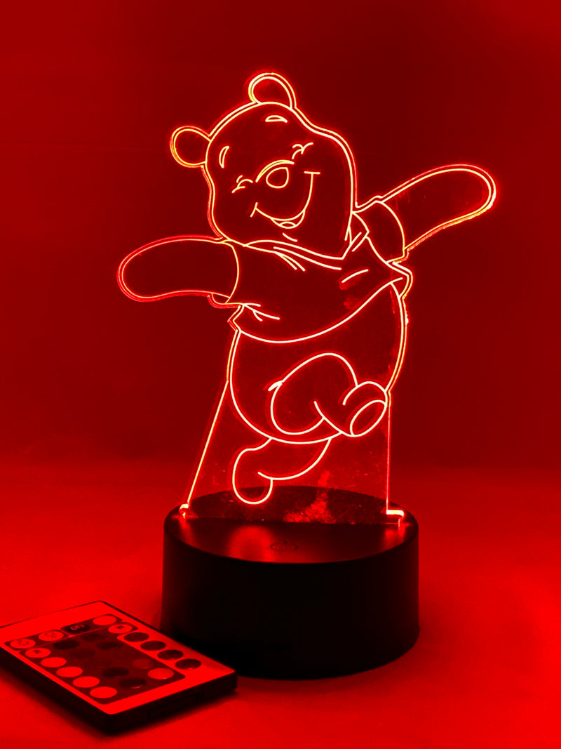 Disney's Winnie The Pooh 16 Color Night Light w/ Remote