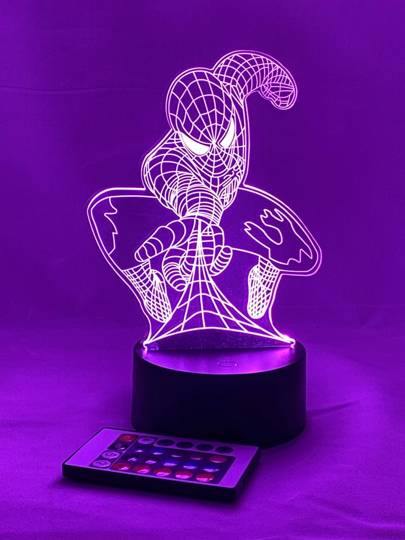 Comic Book Super Hero 16 Color Night Light w/ Remote