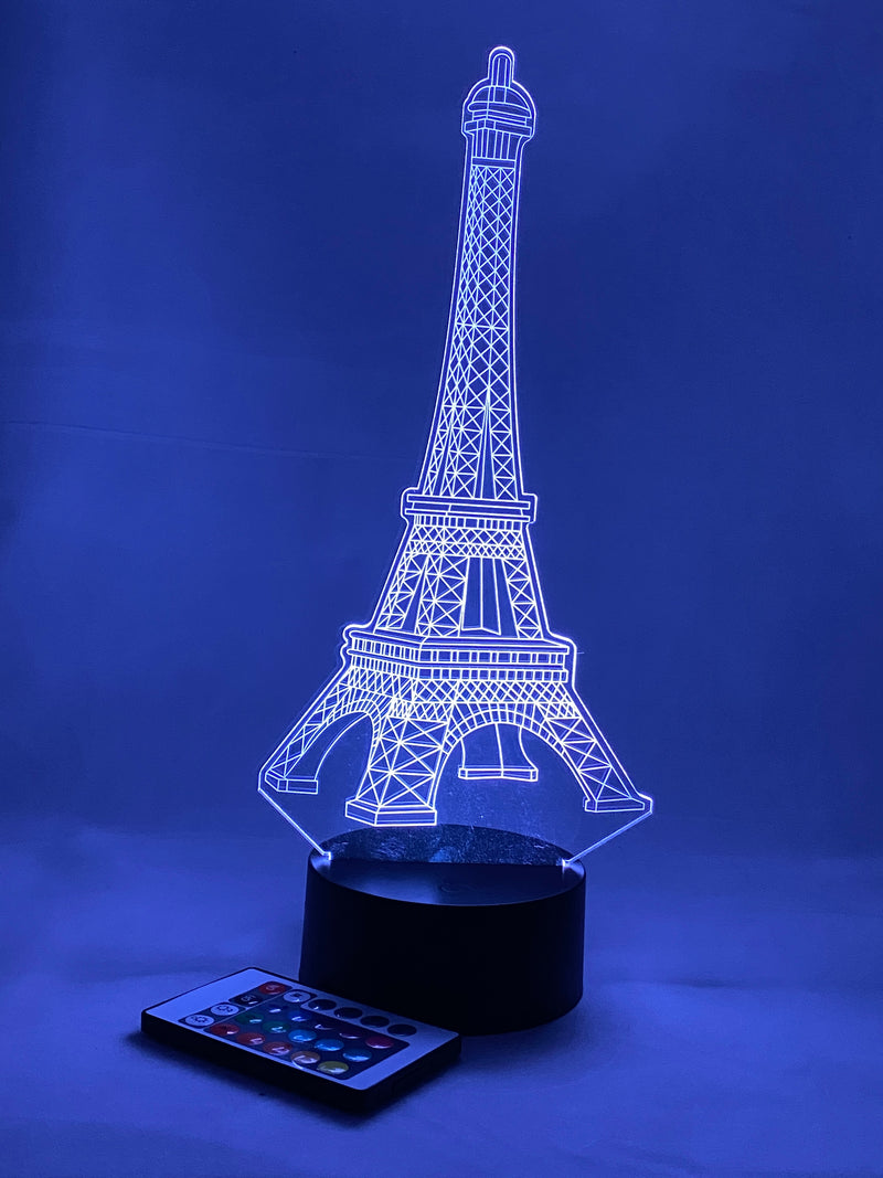 Eiffel Tower 16 Color Night Light w/ Remote