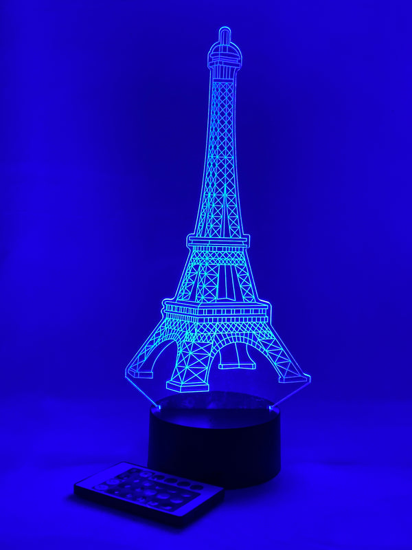 Eiffel Tower 16 Color Night Light w/ Remote