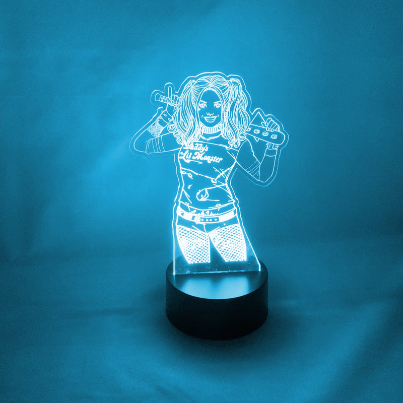 Harley Quinn s 16 Color Night Light w/ Remote