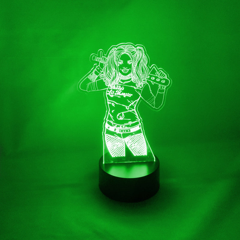 Harley Quinn s 16 Color Night Light w/ Remote