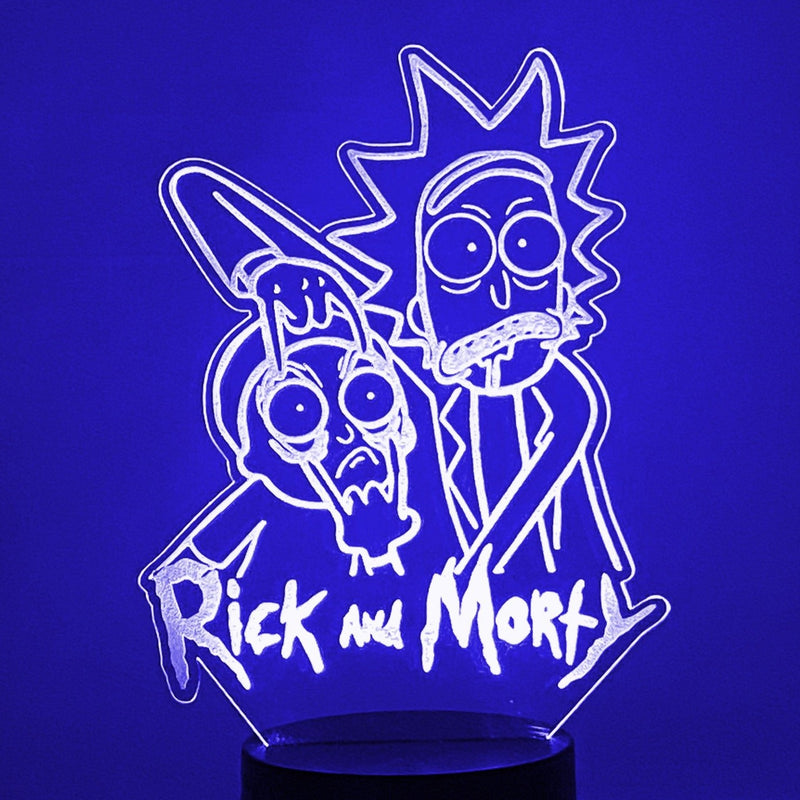 Rick and Morty  16 color led night light w/ remote