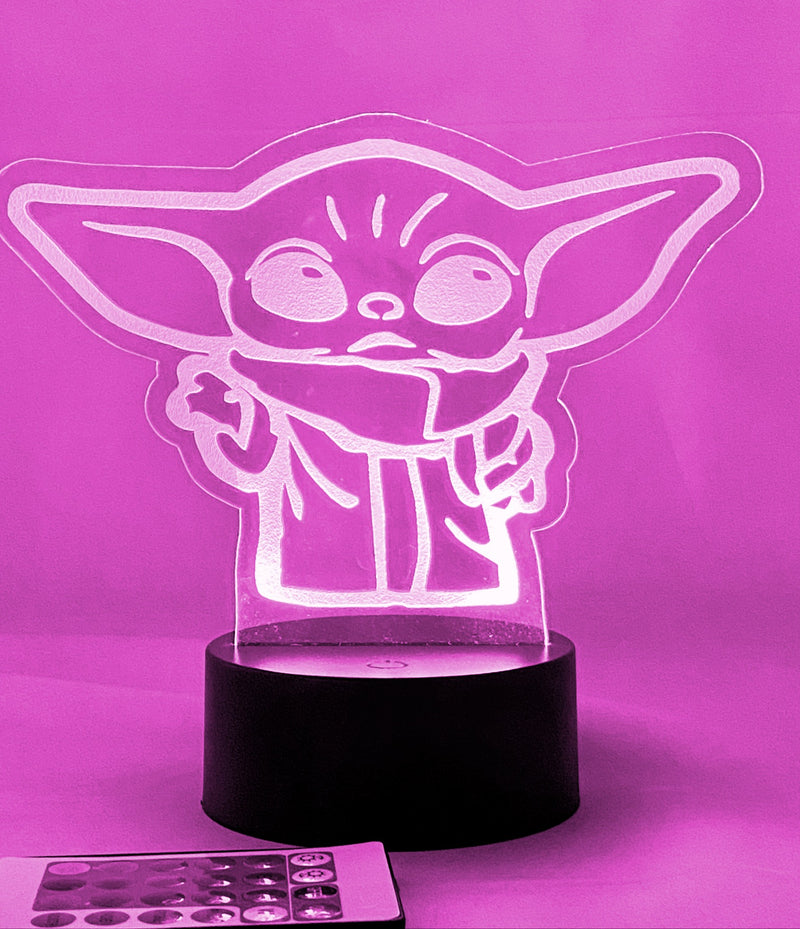 Baby Yoda Grodu 16 Color Night Light w/ Remote