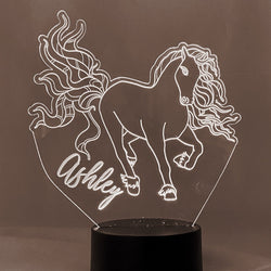 Horse Galloping Personalized 16 Color Night Light w/ Remote