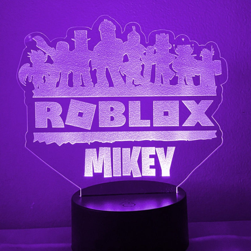 Roblox Gamer Personalized 16 Color Night Light w/ Remote