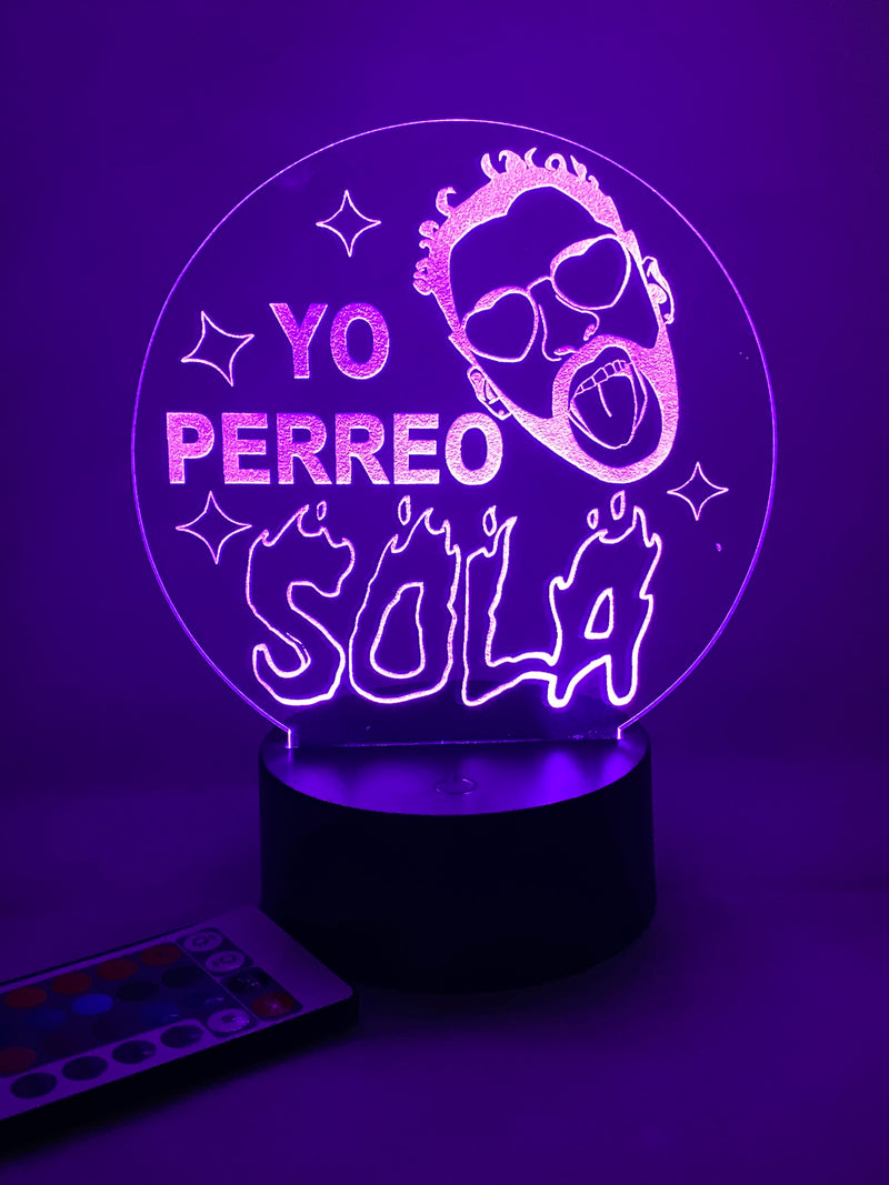 Yo Perreo Sola 16 Color Night Light w/ Remote