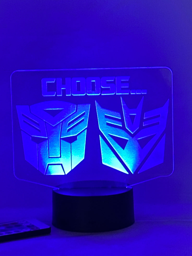 Transformers Logo 16 Color Night Light w/ Remote