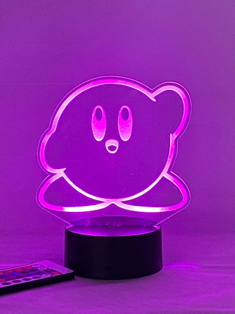 Video Game Kirby 16 Color Night Light w/ Remote