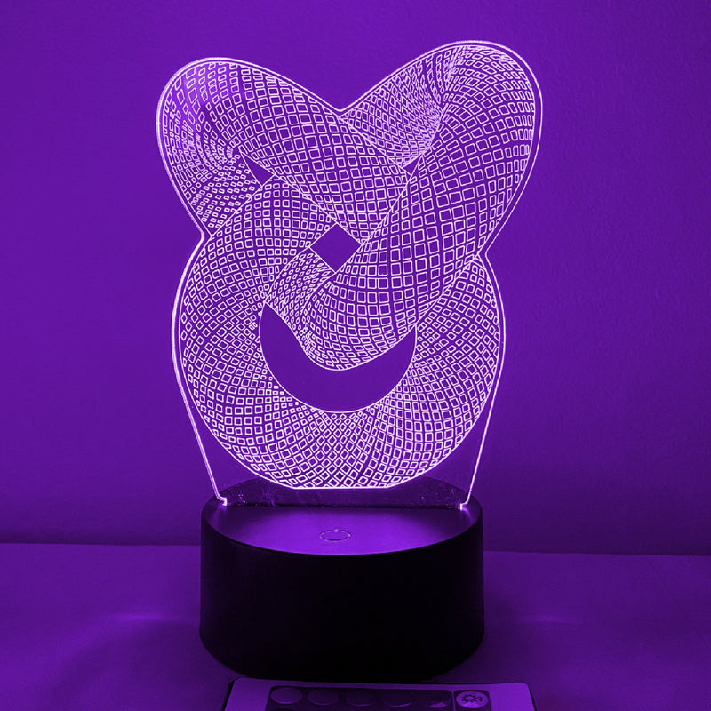 Twisted 3D Rope Art 16 Color Night Light w/ Remote