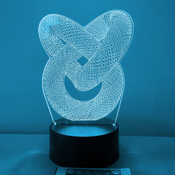 Twisted 3D Rope Art 16 Color Night Light w/ Remote