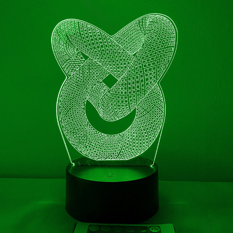 Twisted 3D Rope Art 16 Color Night Light w/ Remote