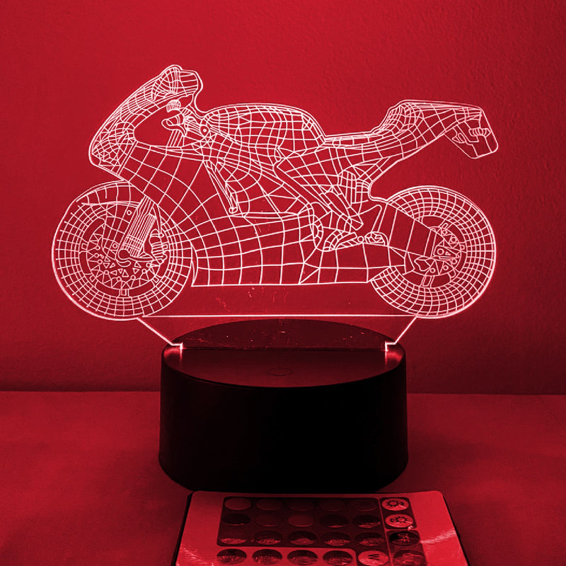 Motorcycle 16 Color Night Light w/ Remote