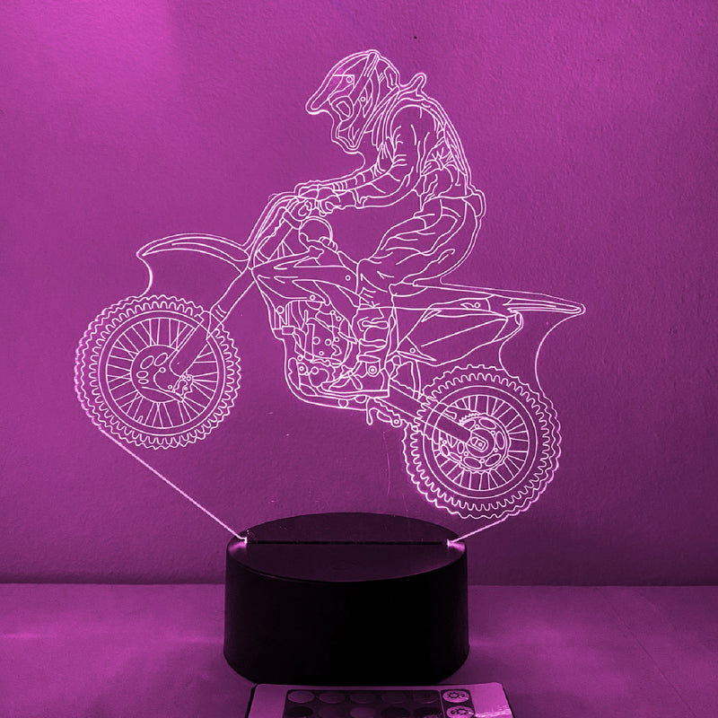 BMX Biking 16 Color Night Light w/ Remote