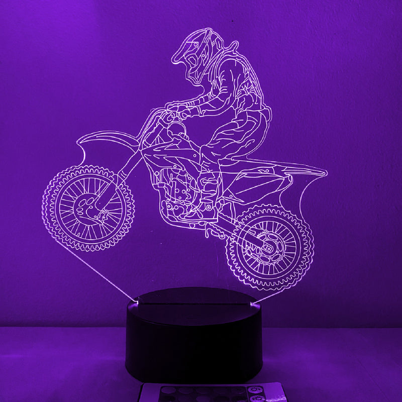 BMX Biking 16 Color Night Light w/ Remote