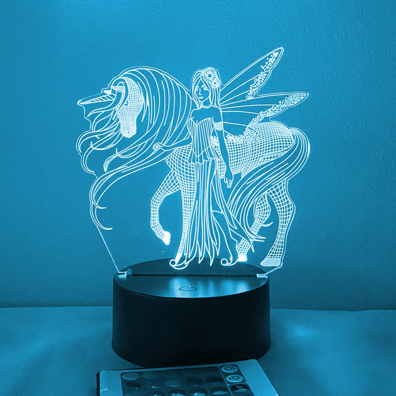 Fairy and Pegasus 16 Color Night Light w/ Remote