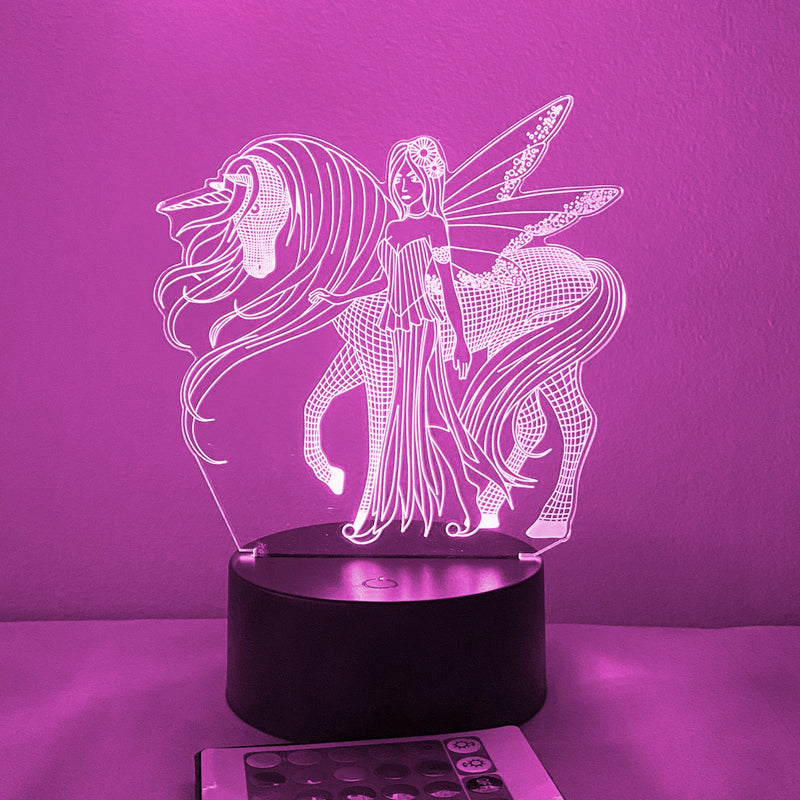 Fairy and Pegasus 16 Color Night Light w/ Remote