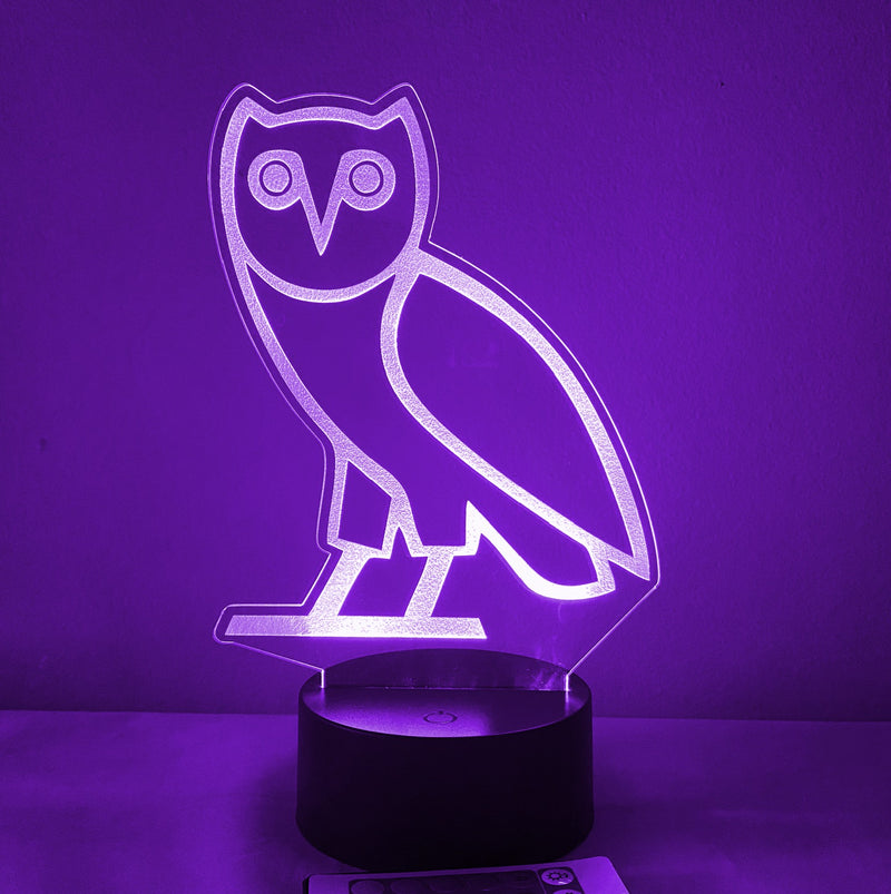 Owl 16 Color Night Light w/ Remote