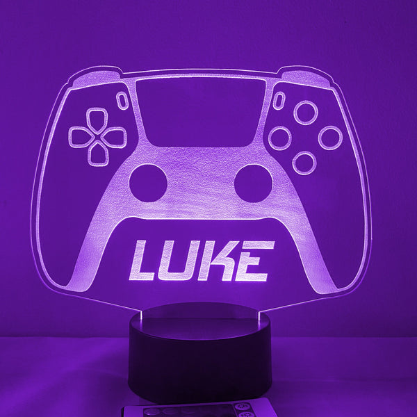 Game Controller Personalized 16 Color Night Light w/ Remote