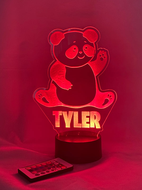 Teddy Bear Personalized 16 Color Night Light w/ Remote
