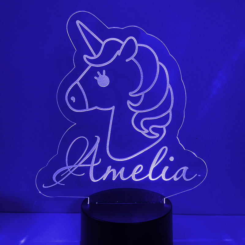 Unicorn Personalized 16 Color Night Light w/ Remote