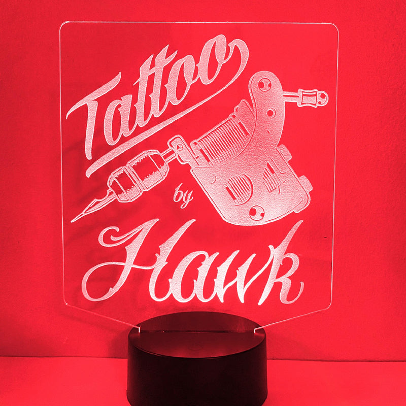 Tattoo Artist Personalized 16 Color Night Light w/ Remote