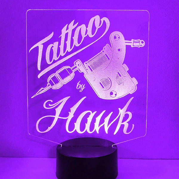 Tattoo Artist Personalized 16 Color Night Light 