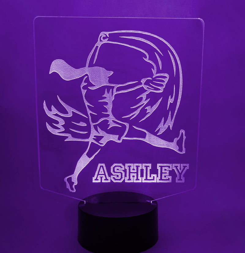 Softball Personalized 16 Color Night Light w/ Remote