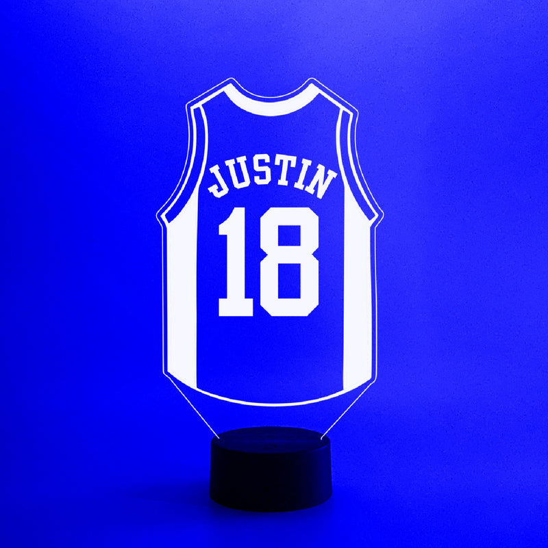 NBA Basketball Personalized Jersey 16 Color Night Light w/ Remote –  decoralightsstore