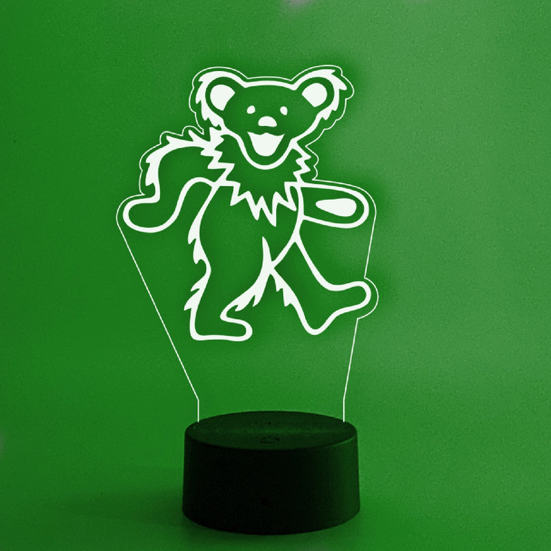 Grateful Dead Dancing Bear Logo 16 Color Night Light w/ Remote