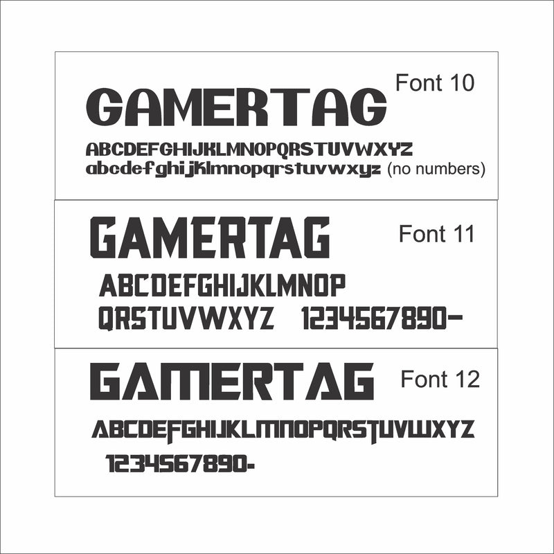 Gamertag Triple Base Personalized 16 Color Night Light w/ Remote